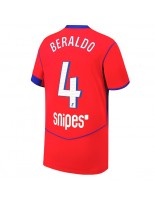 Moške Nogometnih dresov Paris Saint-Germain Lucas Beraldo #4 Tretji 2025-26 Kratki rokavi Moške Nogometnih dresov Paris Saint-Germain Lucas Beraldo #4 Tretji 2025-26 Kratki rokavi